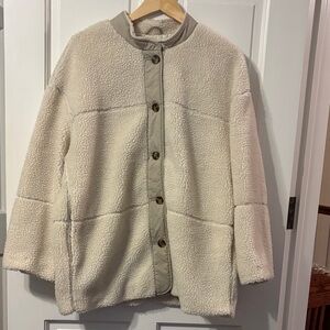 H&M Cream Teddy Jacket